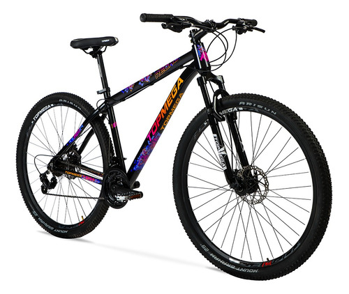 Bic Mtb Regal Alum R29 21v Negro Fucsia/naranja Tamaño Del Cuadro M