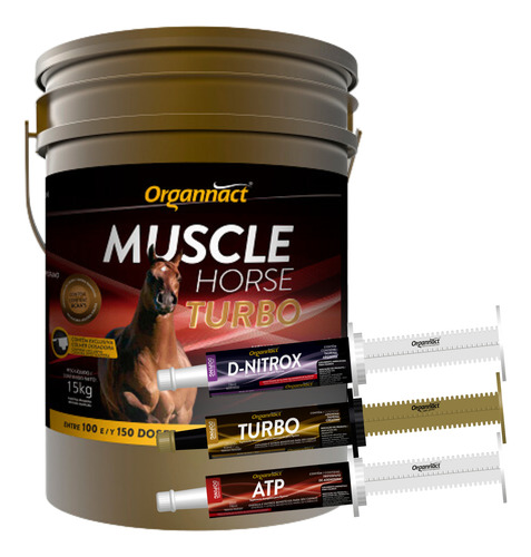 Kit Pré-prova + Muscle Horse Turbo 15 Kg - Organnact