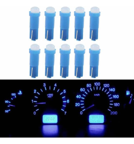 Set 10x Mini Foco T5 12v Led Cob 2721 37 70 73 74 85 Azul