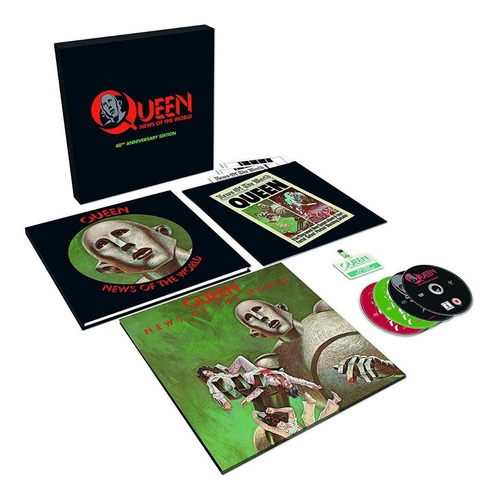 Queen, News Of The World, caja de la edición del 40 aniversario