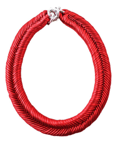 Maria La Biyux Collar Red Metallic 