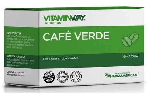 Cafe Verde 60 Capsulas  Adelgazante Vitaminway