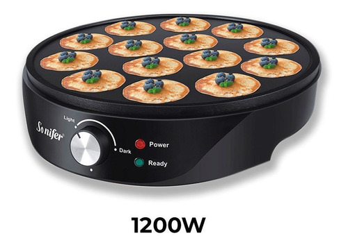 Máquina Creps Individuales Pancakes Crepera Moldes Individ.