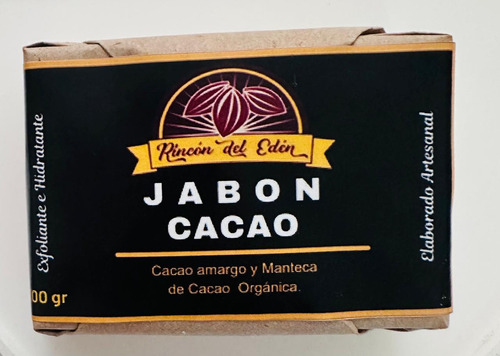 Jabón De Chocolate Artesanal Con Manteca De Cacao 3 Pza 300g