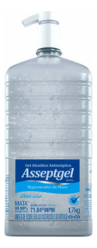 Álcool Em Gel 70 Inpm Asseptgel 1kg