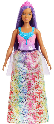 Muñeca Barbie Dreamtopia Royal Con Cuerpo Curvilíneo Y Cabel