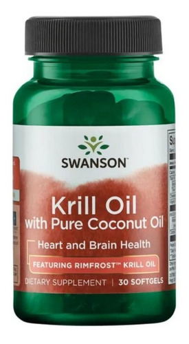 Aceite De Krill Oil Con Aceite De Coco Swanson Envio Gratis!