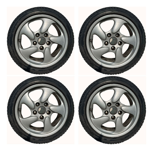Pirelli 205/50r17 C/4 Llantas Con Rin Original De Porsche (Usado)