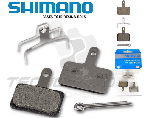 Imagen 2 de 8 de Pastilla Pasta Freno Shimano B01s Mecánico E Hidraulico