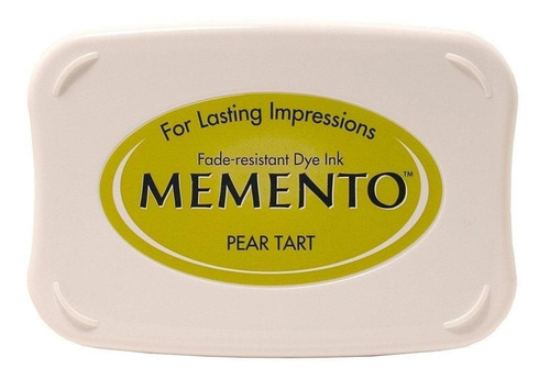 Tinta Memento Pear Tart Verde Sello Cojin Estampar Scrapbook