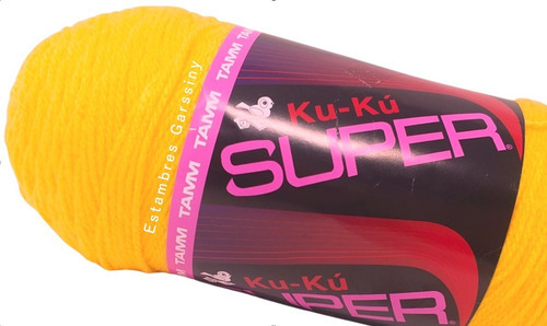 Estambre Ku-ku Super Tubo De 200 Gramos Color Huevo