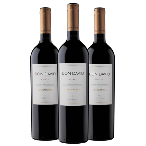 Vino Tinto Don David Malbec El Esteco Caja X3 - 01mercado