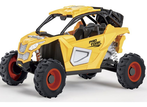 Carrinho Pro Tork Utv Pro Rally Off Road Usual Brinquedos Cor Amarelo