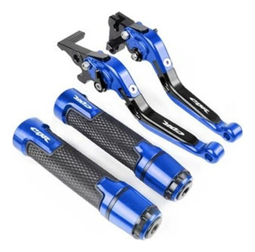 Palancas Y Puños Para Honda Cb160f Invicta, Azul Con Negras