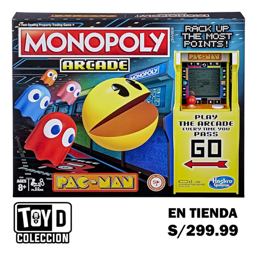 Pacman Arcade Monopolio Tamagotchi Pac-man Juego De Mesa