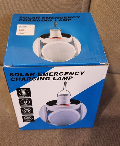 Lampara Recargable Solar Tipo Balón Con Control Remoto.
