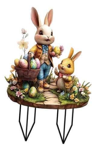 Figura De Acrílico Decorativa De Conejo De Pascua, Estilo H