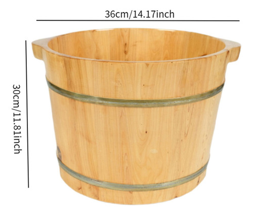 Cubo De Madera Para Remojo De Pies, Portátil, Para Uso