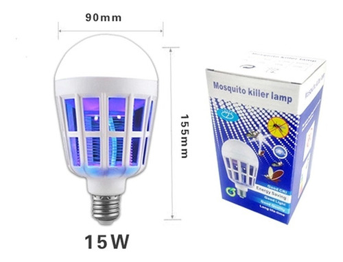 Lâmpada Bulbo Anti Mosquito Inseto Led 15w 110v Ou 220v