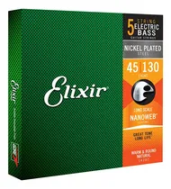 Comprar Jogo Cordas Baixo 5 Cordas 045 Elixir Light Long Scale Usa