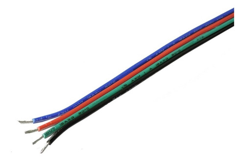 Cable Paralelo 4x18 Awg 1mm Proyecto Tira Led Rgb Rollo 100m