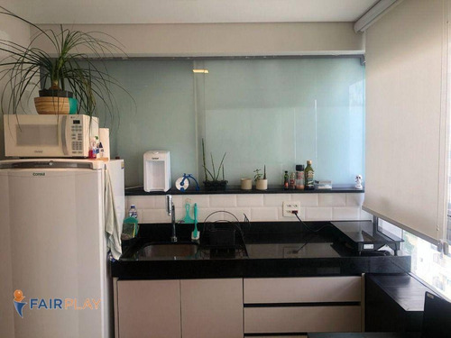 Imagem 6 de 26 de Apartamento Estilo Studio, Um Dormitorio, Uma Vaga De Garagem, 30m De Area Util, No Brooklin ! - Ap6492