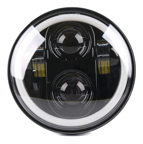 7  Pulgadas Faro Led Harley  Negro Led 4000lm Daymaker Drl