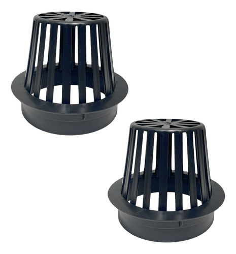Kit com 2 Protetor de Calhas Ralo Abacaxi Plástico Anti-folhas Para Calha E Tubo 100mm - 4 Polegadas