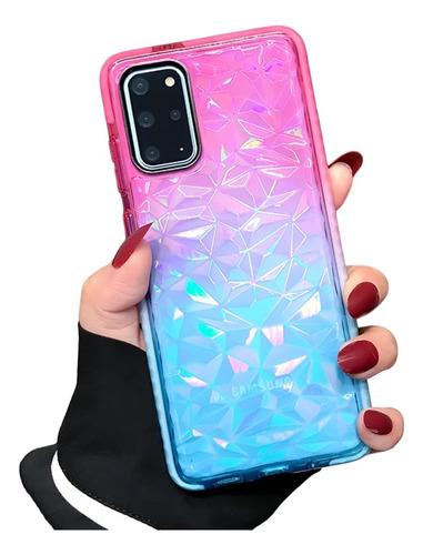 Funda Transparente Diamante Rudo Samsung Huawei + Mica 6d