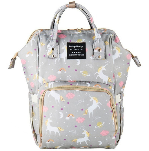 Pañalera Multinfuncional Bebe Mochila Morral Bolso Unicornio