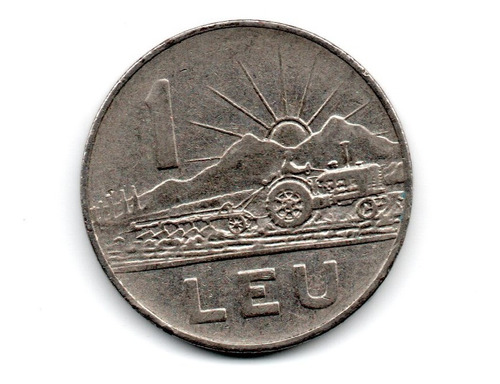 Rumania Republica Socialista Moneda 1 Leu Año 1966 Km#95