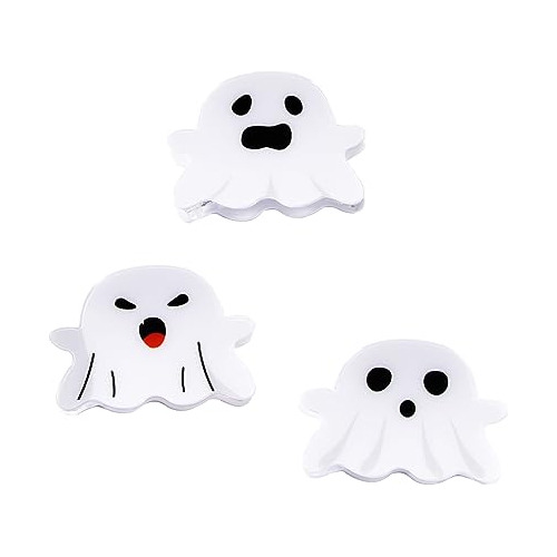 Clips De Pelo Halloween Lindo Diseño De Fantasma M7tdd