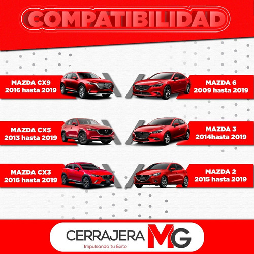 Imagen 2 de 5 de Carcasa Llave Mazda Cx3 Cx5 Cx9 Mazda 6