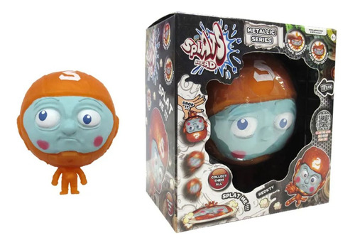 Boneco Splats Head Metalico Estique Esmague Colecione Redkty