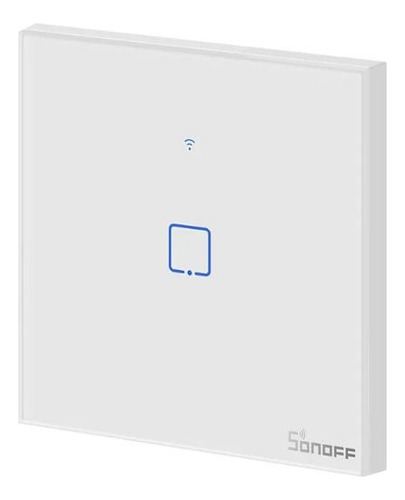 Interruptor De Pared Táctil Wifi Sonoff Tx T1eu1c 1 Canal