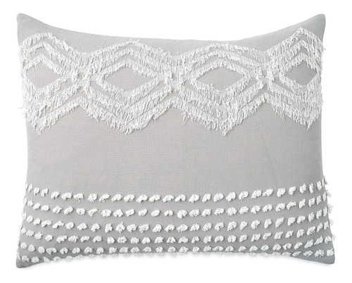 Funda De Almohada Estándar 100% Algodón Gris
