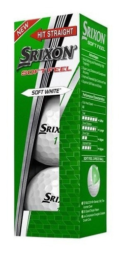 Golf Center Tubo De Pelotas Srixon Soft Feel Blancas