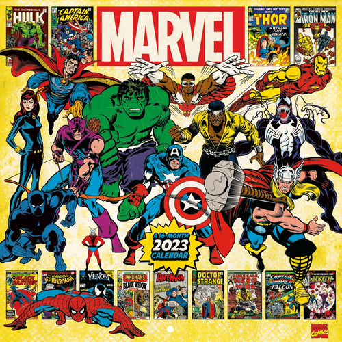 Libro: 2023 Calendario Pared Cómics Marvel