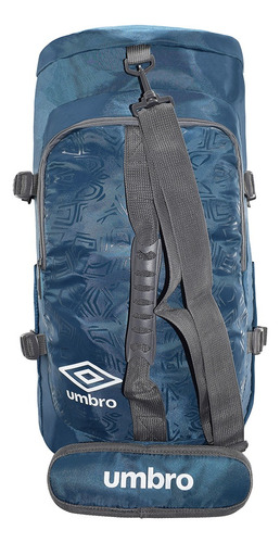 Bolsa Deportiva Umbro® Gym, Maleta Deportiva Viaje Multiusos Color Azul Acero Lisa