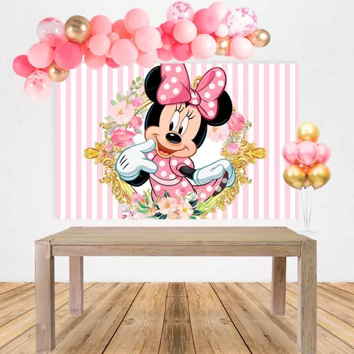  Fondo De Tela Minnie Mouse Decoración Mesa Cumpleaños Candy