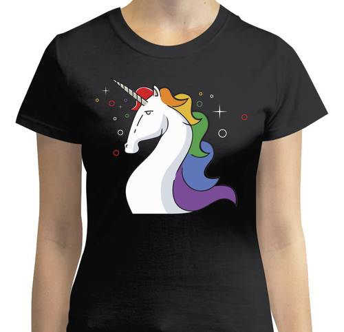 Playera Moda Orgullo Unicornio - Mujer - Corn Pride