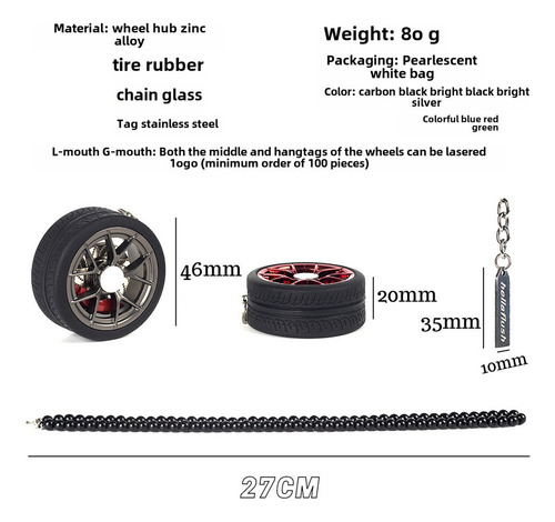 Bbs-a-5 - Diseño De Coche Con Colgante En Forma De Cubo De R