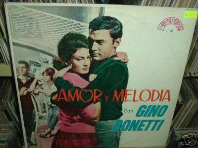 Gino Bonetti Amor Y Melodia Vinilo Argentino Promo