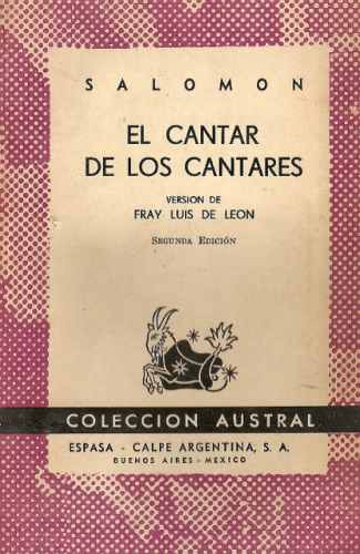 El Cantar De Los Cantares - Salomon