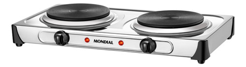 Fogão cooktop elétrica Mondial Fast Cook FE-03 prateado 220V