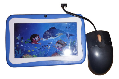 Tablet Niños Infantil 7  Pulgadas Azul + Mouse Usb Otg (lea)