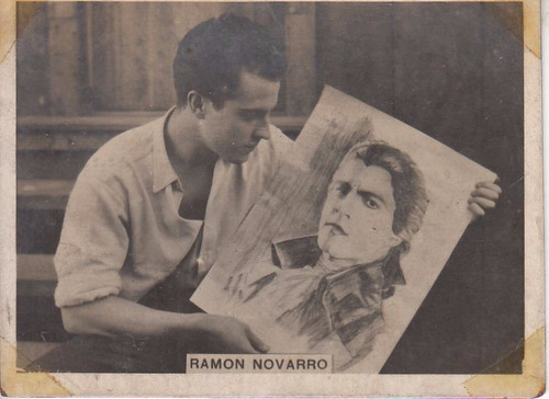 1927 Cine Ramon Novarro Icono Gay Cromo Figurita Uruguay