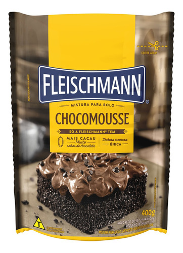 Mistura Para Bolo Cremoso Chocomousse Fleischmann 400g