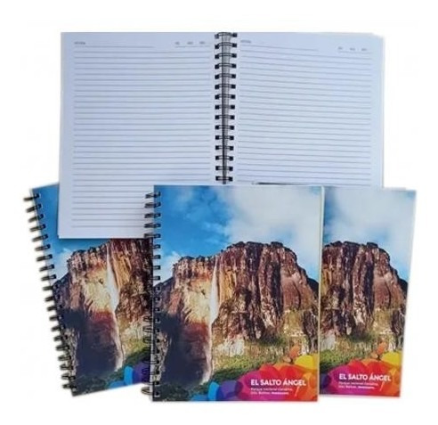Libreta 6 Materia Espiral De Paisajes 150h 300pag
