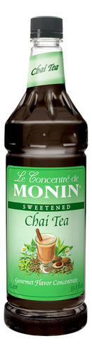 Monin Chai Tea Concentrate, Botella De Plstico (1 Litro)